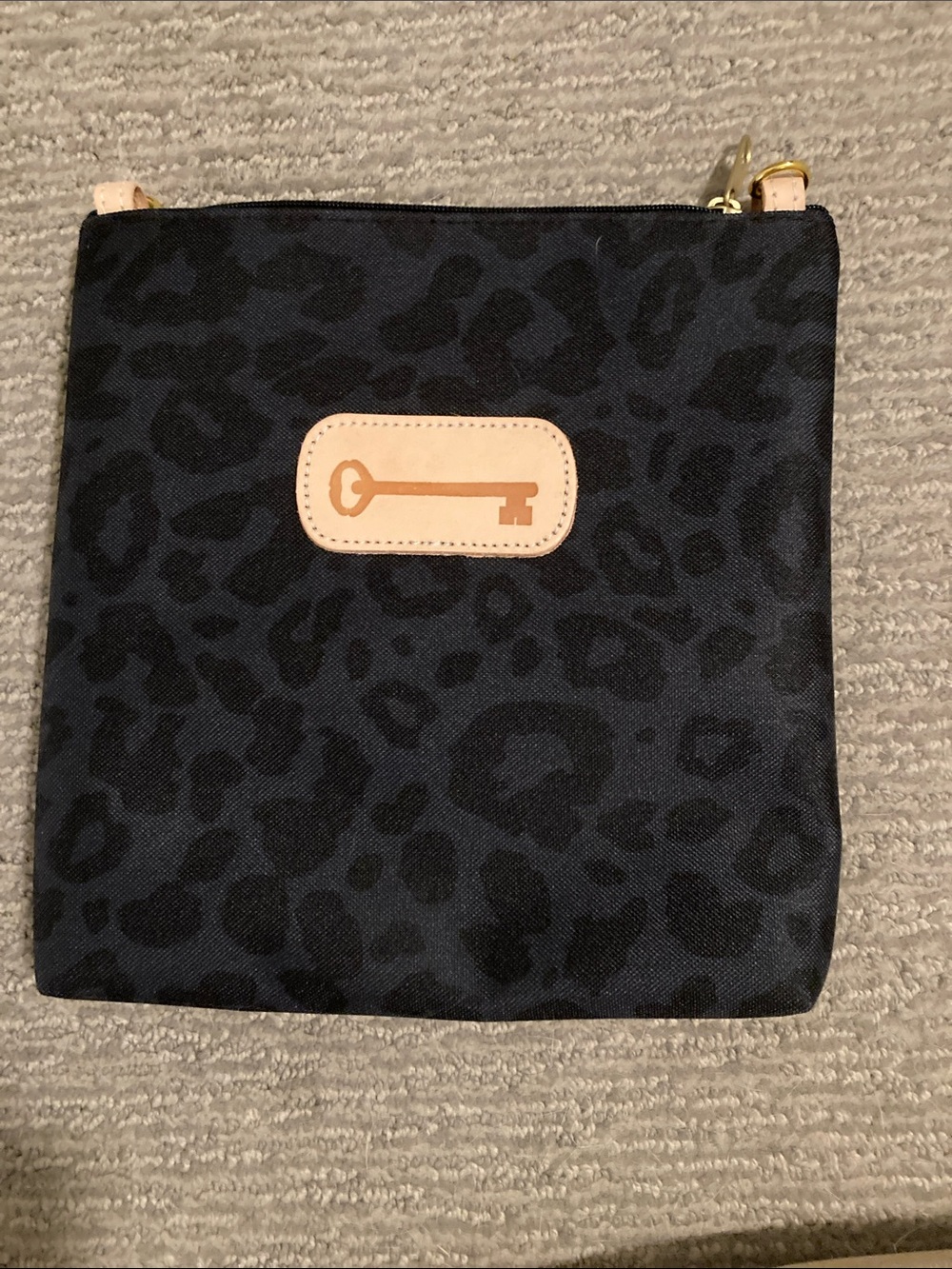 Jon Hart Design Black Leopard-Print Cosmetic Pouch - Picture 2 of 2